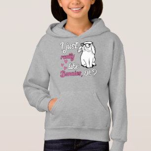 Ich gerade mag wirklich Häschen-niedliches Hoodie