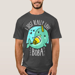 Ich gerade wirklich Liebe Boba Japanisch Kawaii An T-Shirt