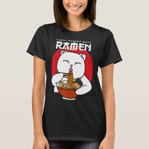 Ich gerade wirklich Liebe Ramen Cat Japanisch Kitt T-Shirt