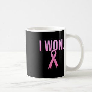 Ich gewann Brustkrebs-Überlebende-Bewusstseinsmona Kaffeetasse