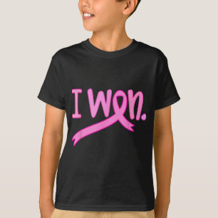 Ich gewann das Bewusstsein für Brustkrebs in Rosa  T-Shirt