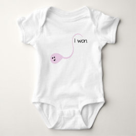 Ich gewann Pink Funny Baby T - Shirt