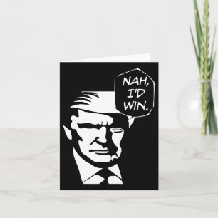 Ich gewinne Funny Trump 2024 als republikanische U Karte