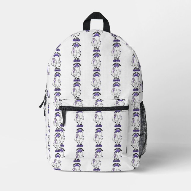 Ich ghost Menschen das ganze Jahr rund um Funny Gh Bedruckter Rucksack (Vorderseite)