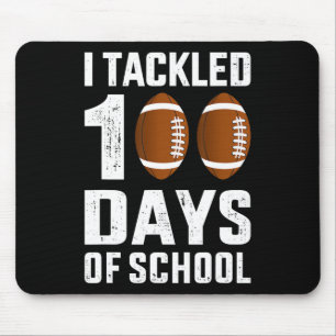 Ich ging an 100 Tage Schule 100. Tag Fußball Stude Mousepad