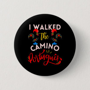 Ich ging den portugiesischen Camino-Geschenk-Hahn Button