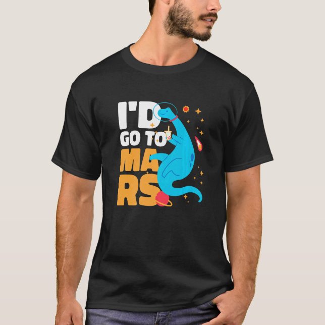 Ich ging mit einem Dinosaurier in Mars T-Shirt (Vorderseite)