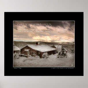 Ich ging zum Holz, Thoreau Plakat