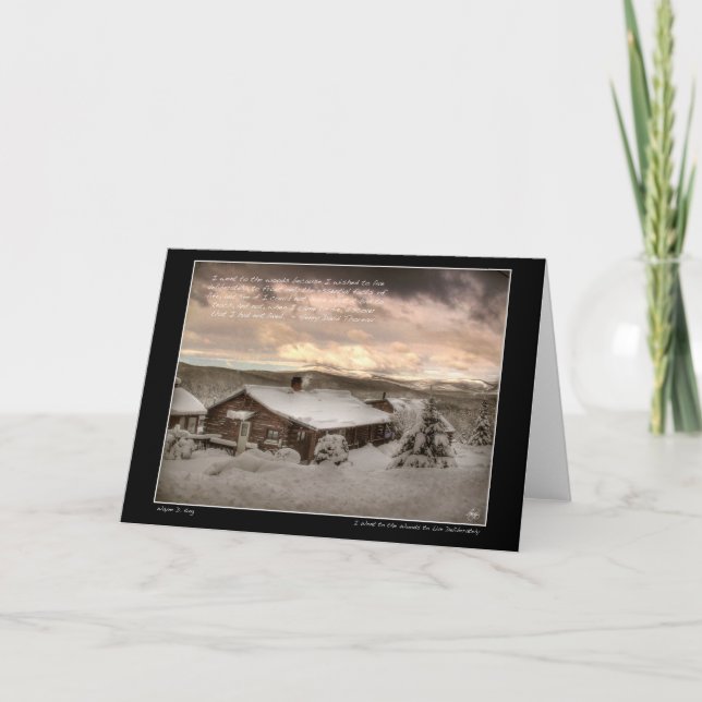 Ich ging zur "Woods Greeting Card" Karte (Vorderseite)