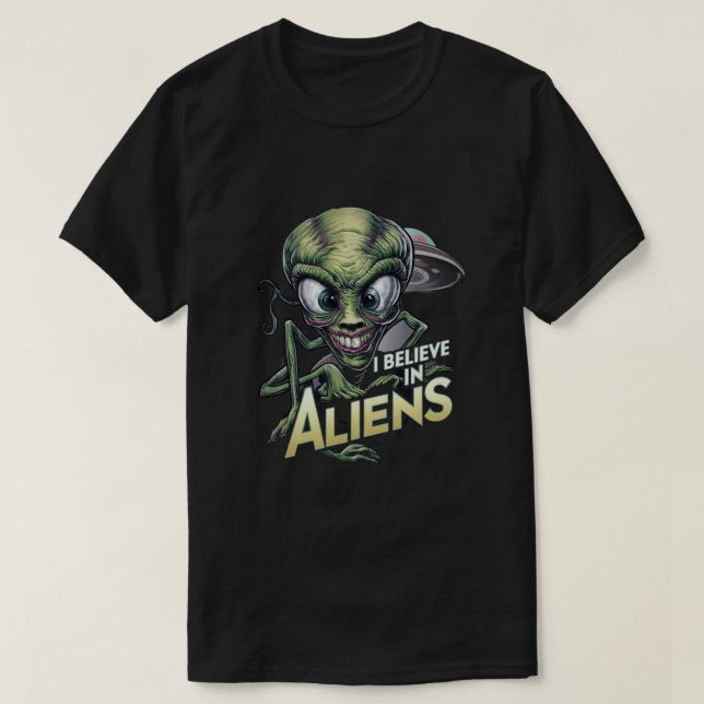 Ich glaube an Außerirdischen T-Shirt (Design vorne)