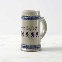 Ich glaube an Bigfoot Beer Stein