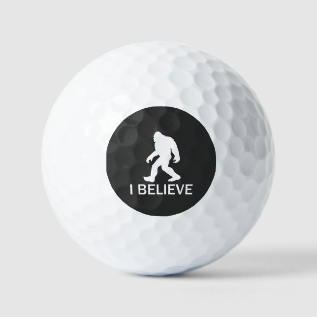Ich glaube an Bigfoot Golfball (Vorderseite)