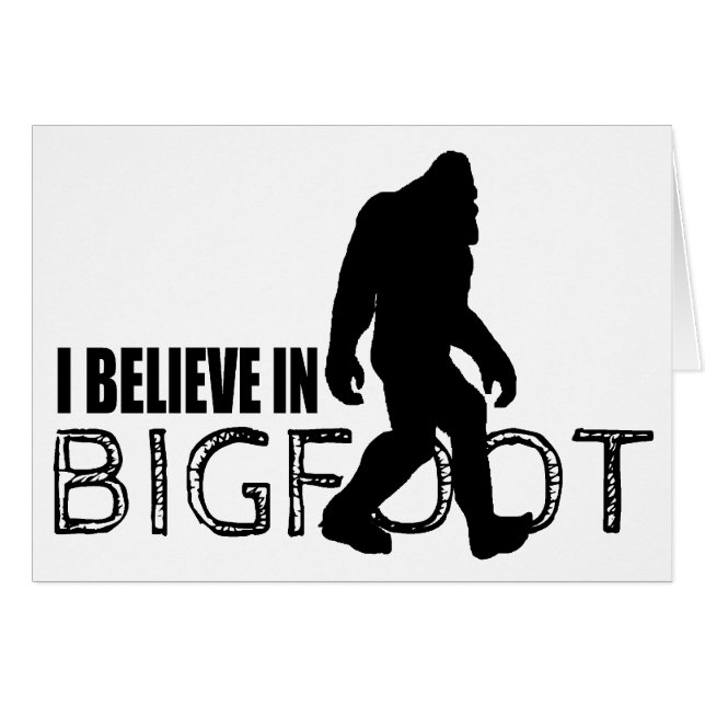 Ich glaube an Bigfoot lustiges Sasquatch (Vorderseite (Horizontal))