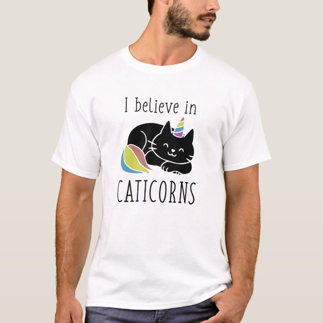Ich glaube an Caticorns T-Shirt (Vorderseite)