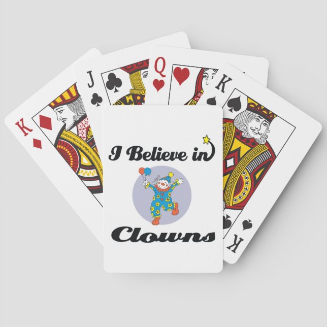 Ich glaube an Clowns Spielkarten (Rückseite)