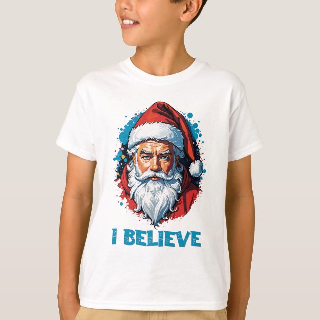 Ich glaube an das Design des Santa Claus Graffiti. T-Shirt (Vorderseite)