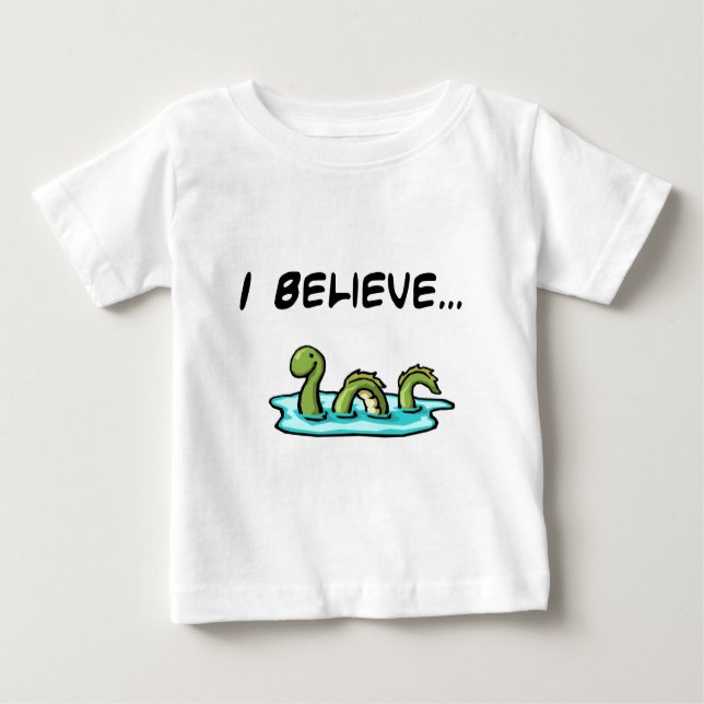 Ich glaube an das Loch- Nessmonster Baby T-shirt (Vorderseite)