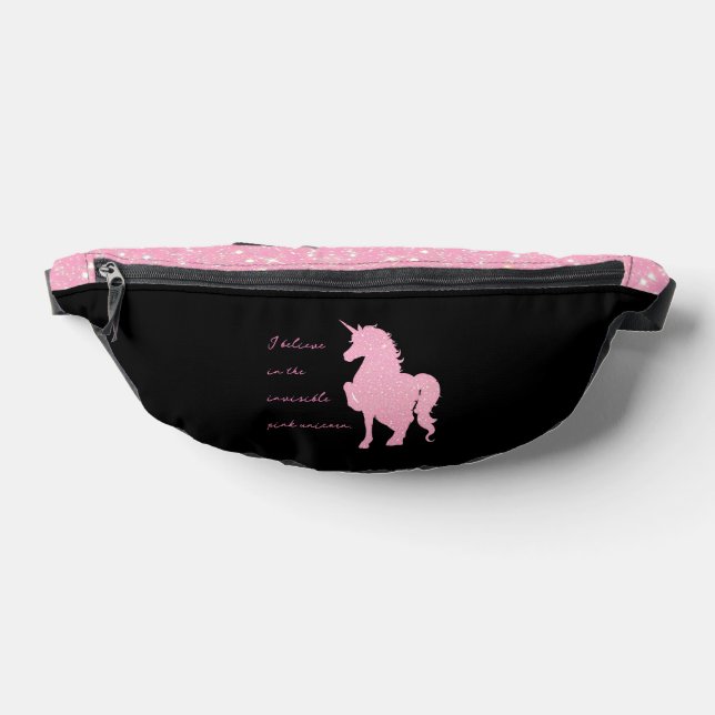 Ich glaube an das unsichtbare rosa Einhorn. Bauchtasche (Ablage )