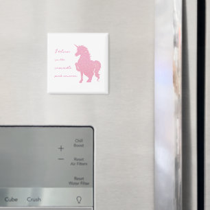 Ich glaube an das unsichtbare rosa Einhorn. Magnet
