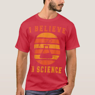 Ich glaube an das Vintage Design der Naturwissensc T-Shirt