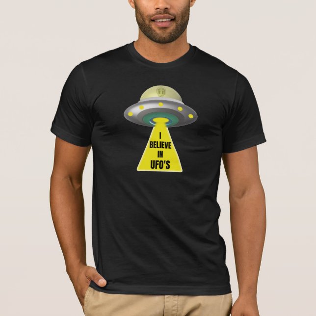 Ich glaube an den Alien-Raumschiff-T - Shirt des U (Vorderseite)