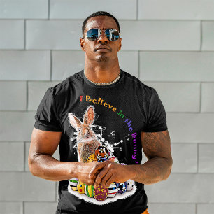 Ich glaube an den Hasen! Osterhasen-Eier T-Shirt