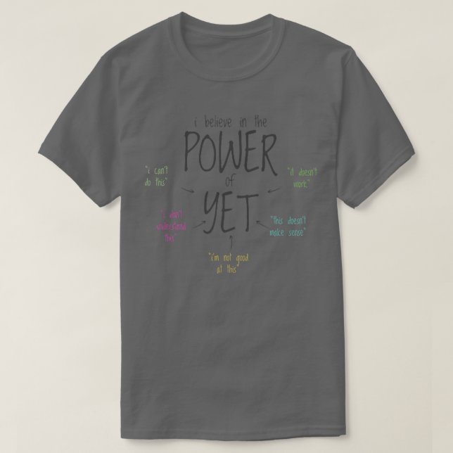 Ich glaube an den Power der dennoch ästhetischen p T-Shirt (Design vorne)