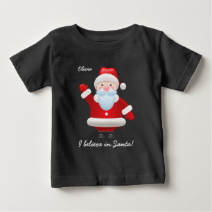Ich glaube an den Weihnachtsmann. Funny Santa Clau Baby T-shirt