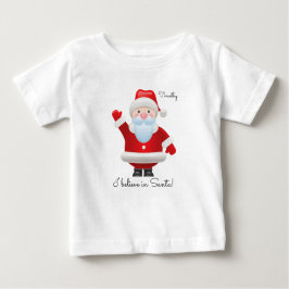 Ich glaube an den Weihnachtsmann. Funny Santa Clau Baby T-shirt