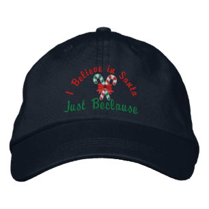 Ich glaube an den Weihnachtsmann ... Nur weil Cand Bestickte Baseballkappe