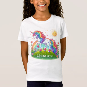 Ich glaube an dich Einhorn T-Shirt