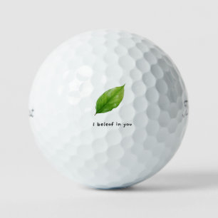 'Ich glaube an dich' Lustiges Humor Spaß Golf-Gesc Golfball