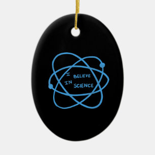 Ich glaube an die Biochemie des naturwissenschaftl Keramik Ornament
