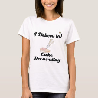 Ich glaube an die Dekoration von Kuchen T-Shirt