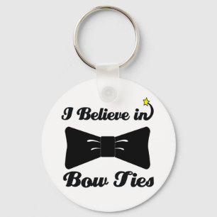 Ich glaube an die Krawatte des Bugs Schlüsselanhänger