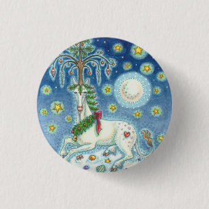ICH GLAUBE AN DIE SCHALTFLÄCHE "CHRISTMAS UNICORN  BUTTON