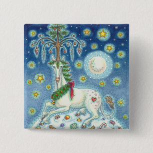 ICH GLAUBE AN DIE SCHALTFLÄCHE "CHRISTMAS UNICORN BUTTON