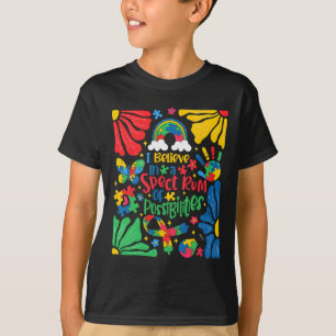 Ich glaube an ein Spektrum von Möglichkeiten Autis T-Shirt