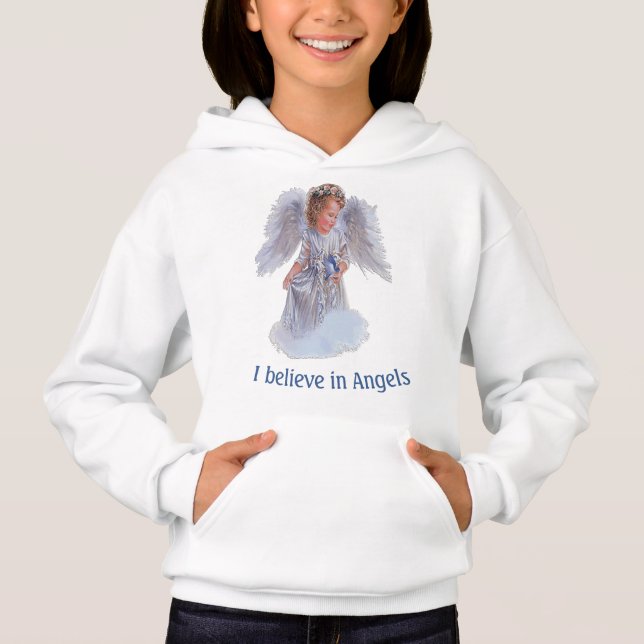 Ich glaube an Engel Hoodie (Vorderseite)