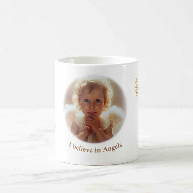 Ich glaube an Engel Kaffeetasse (Mittel)