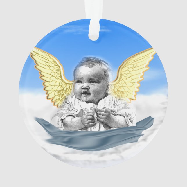 Ich glaube an Engel Ornament (Rückseite)