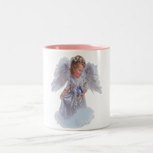 Ich glaube an Engel Zweifarbige Tasse