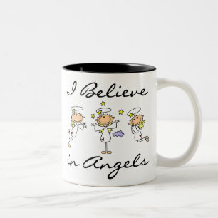 Ich glaube an Engels-T - Shirts und Geschenke Zweifarbige Tasse