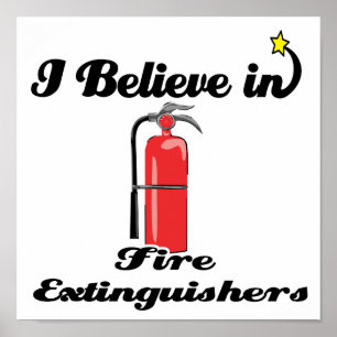 Ich glaube an Feuerlöscher Poster