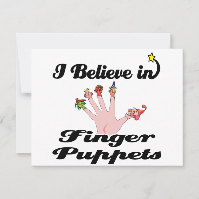 Ich glaube an Fingerpuppen (Vorderseite)