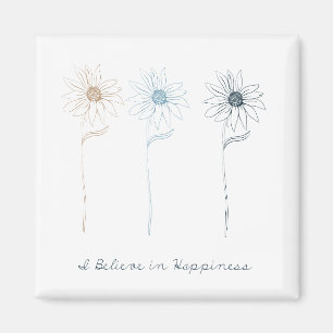 Ich glaube an Glück Magnet