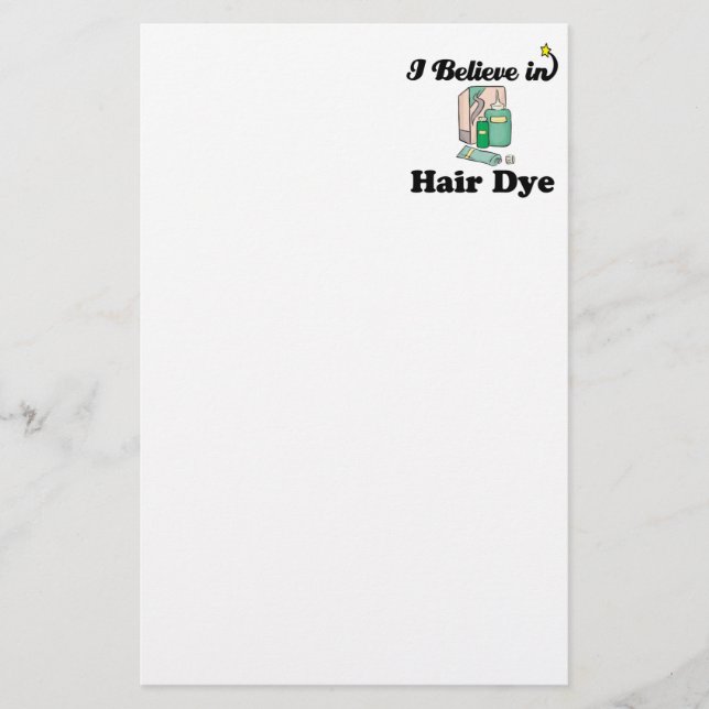 Ich glaube an Haarfärbemittel Briefpapier (Vorderseite)