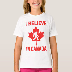 Ich glaube an Kanada - Funny Bigfoot T - Shirt