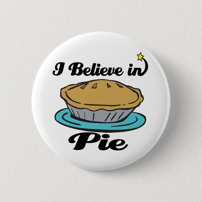Ich glaube an Kuchen Button (Vorderseite)