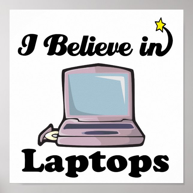 Ich glaube an Laptops Poster (Vorne)
